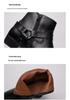 Winter Herren Mode High-Top Spitze Zehen Leder Stiefel