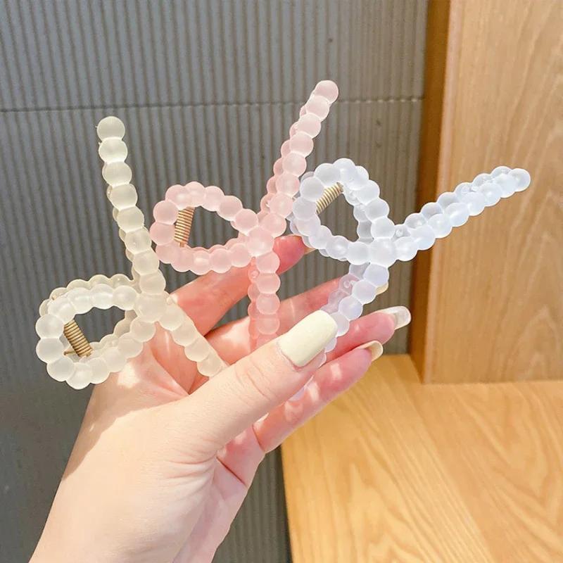 Transparent Hair Clip Claws for Women Girls Summer Sweet Crab Hair Barrettes Hairpins Headwear Party Hair Accessories