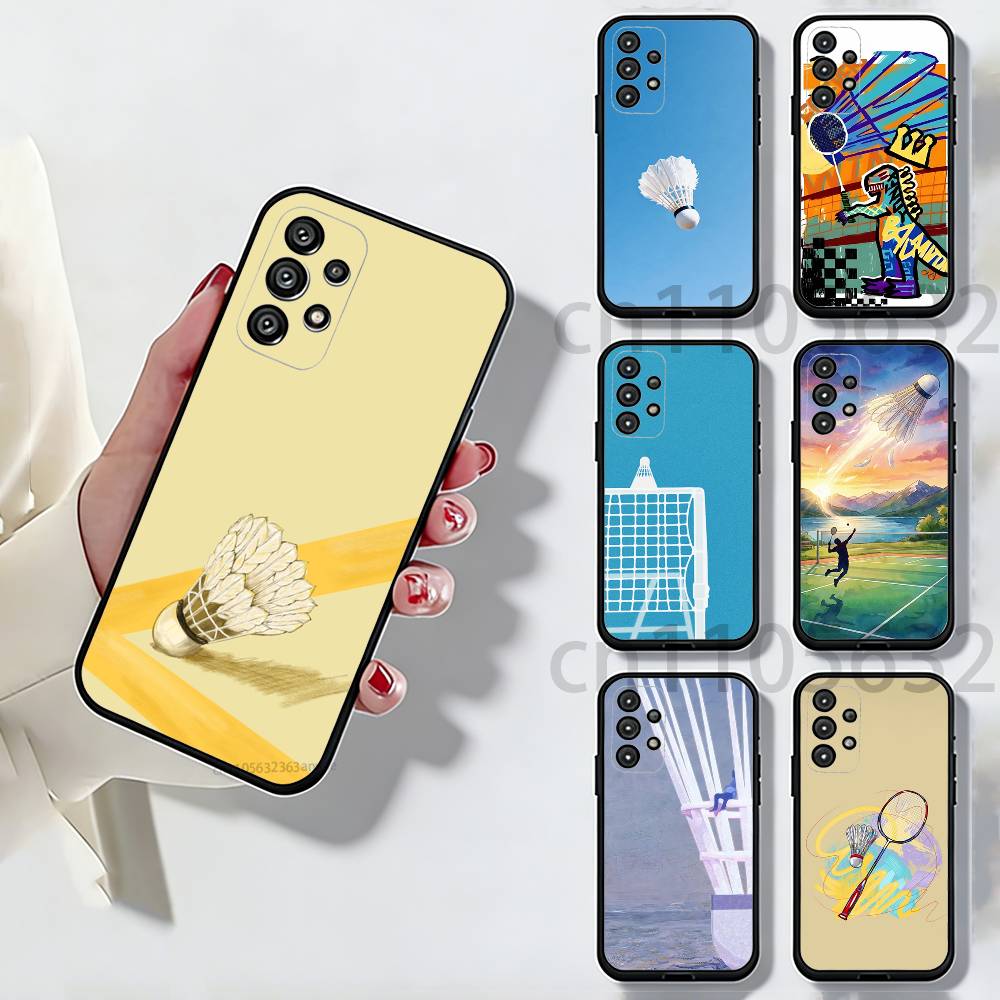 Sport Badminton Coole Handyhülle Für Samsung Galaxy A54,34,24,73,53,52,52S,04S,04E,A72 Hülle