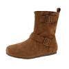 Korean Version of Atmosphere Belt Buckle Martin Boots Women's 2025 Autumn New Design Short Boken Boots