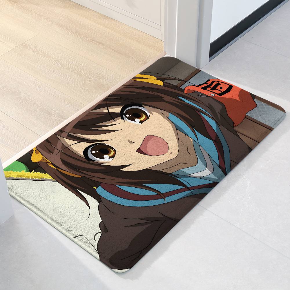 Haruhi Suzumiya Carpet For Living Room Sofa Decor Modern Rug Floor Mat For Men Bedroom Durable Area Rugs