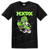MxPx Punk Rock Band T Shirt Green Cartoon Car Graphic Music Fan Bold Racing Tee