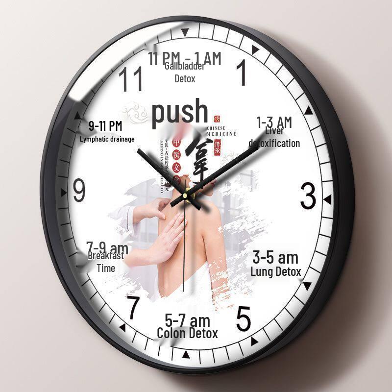 Health Club & Beauty Salon Silent Wall Clock for SPA and Therapies