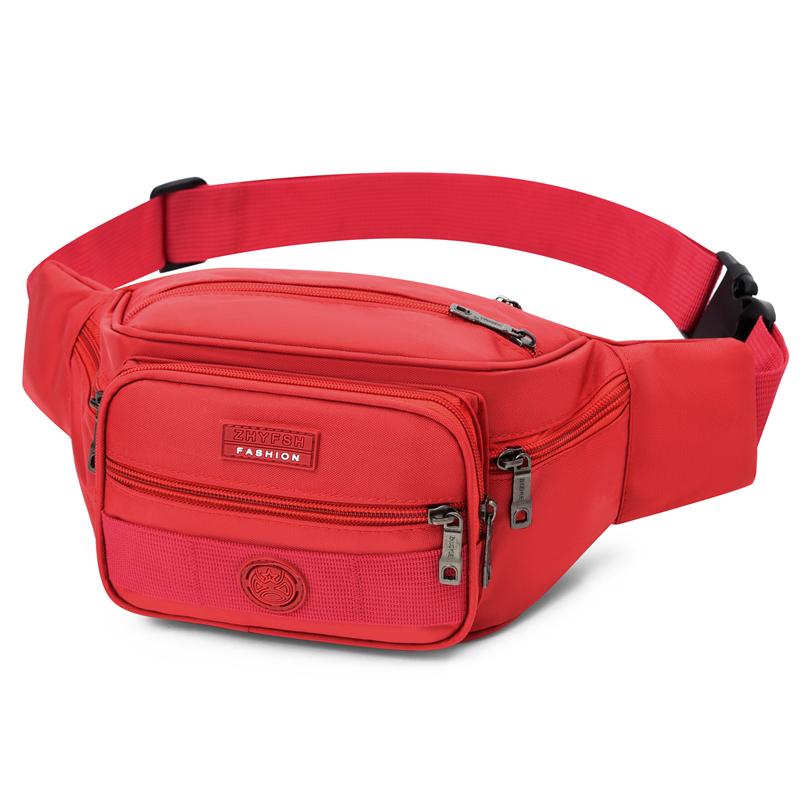Unisex Multifunctional Waist Bag Large Capacity Waterproof Oxford Business Pack Trendy Crossbody Chest Bag for Travel Work