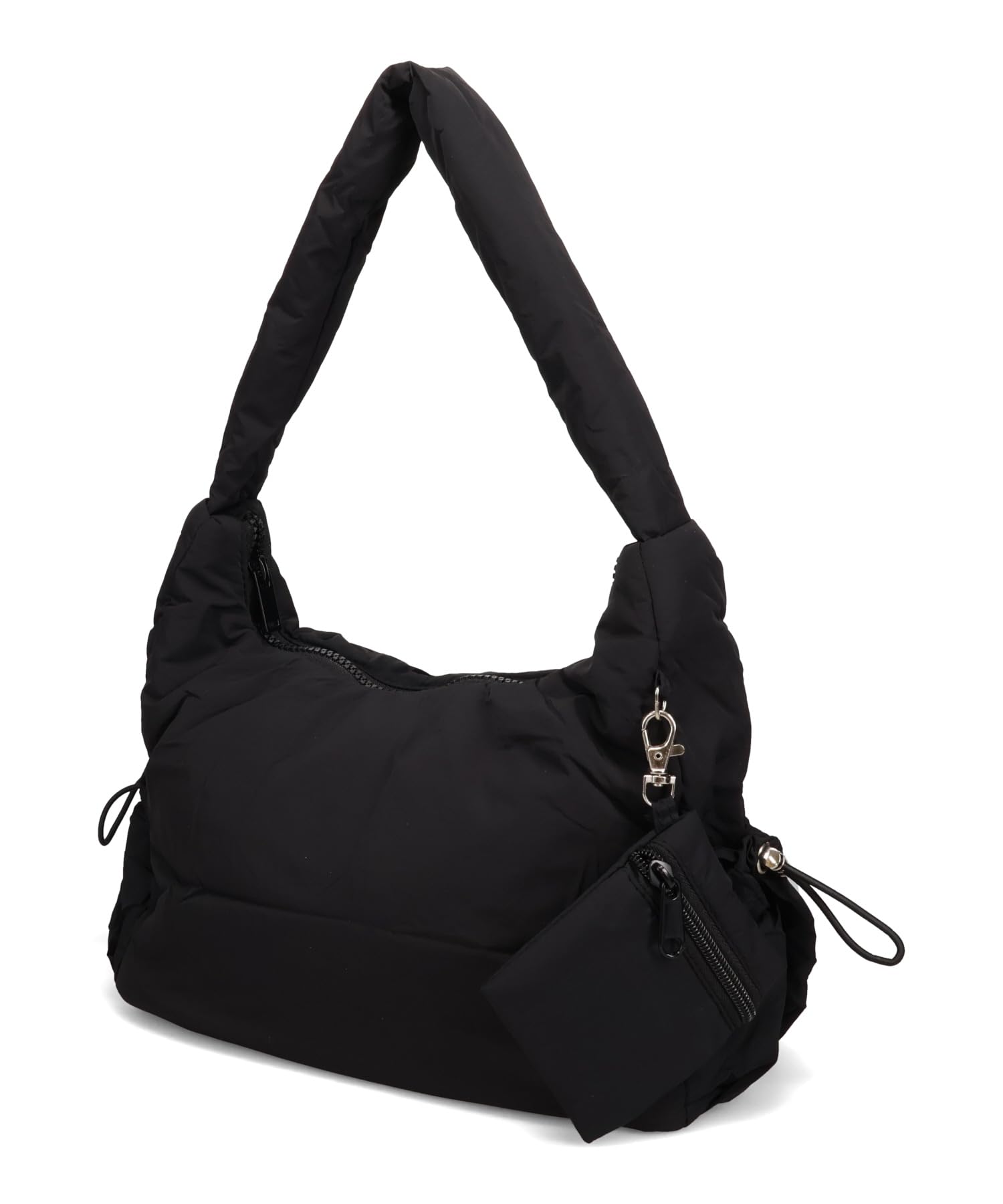 Nylon bag with mini black one-shoulder pouch, BA-270, чёрный
