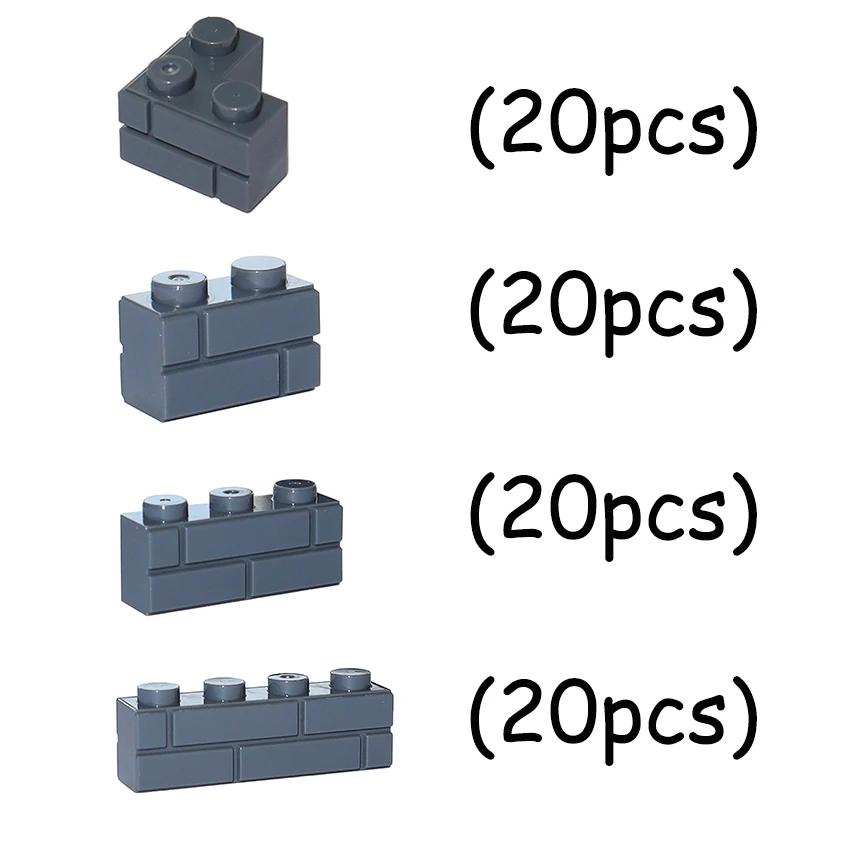 DO IT YOURSELF Construction Bricks MOC Thick Wall Blocks Figures City Learning Creativity Playthings ideal for Kids Traditional Dimension