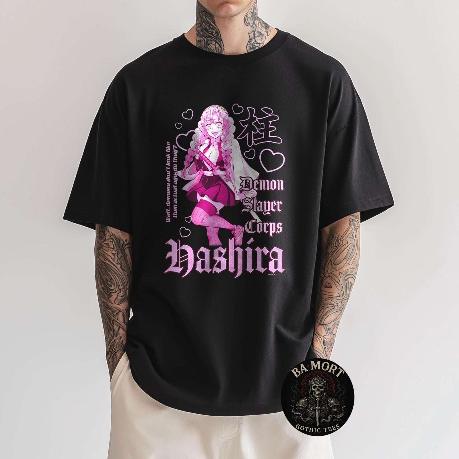 Demon Slayer Kimetsu No Yaiba Mitsuri Kanroji Pink Gothic T-Shirt Unisex T-Shirt XL