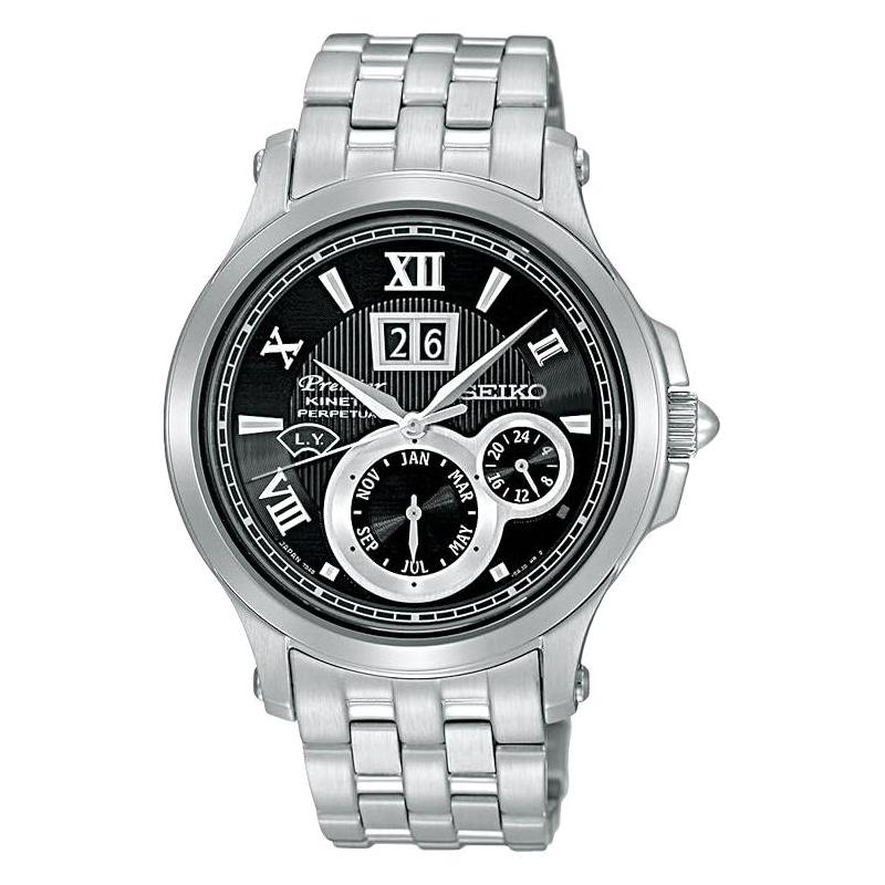 

SEIKO 100 meters waterproof, fashionable and versatile, Quartz, Steel Strap, , 40mm men s watch, black dial SCJV007
