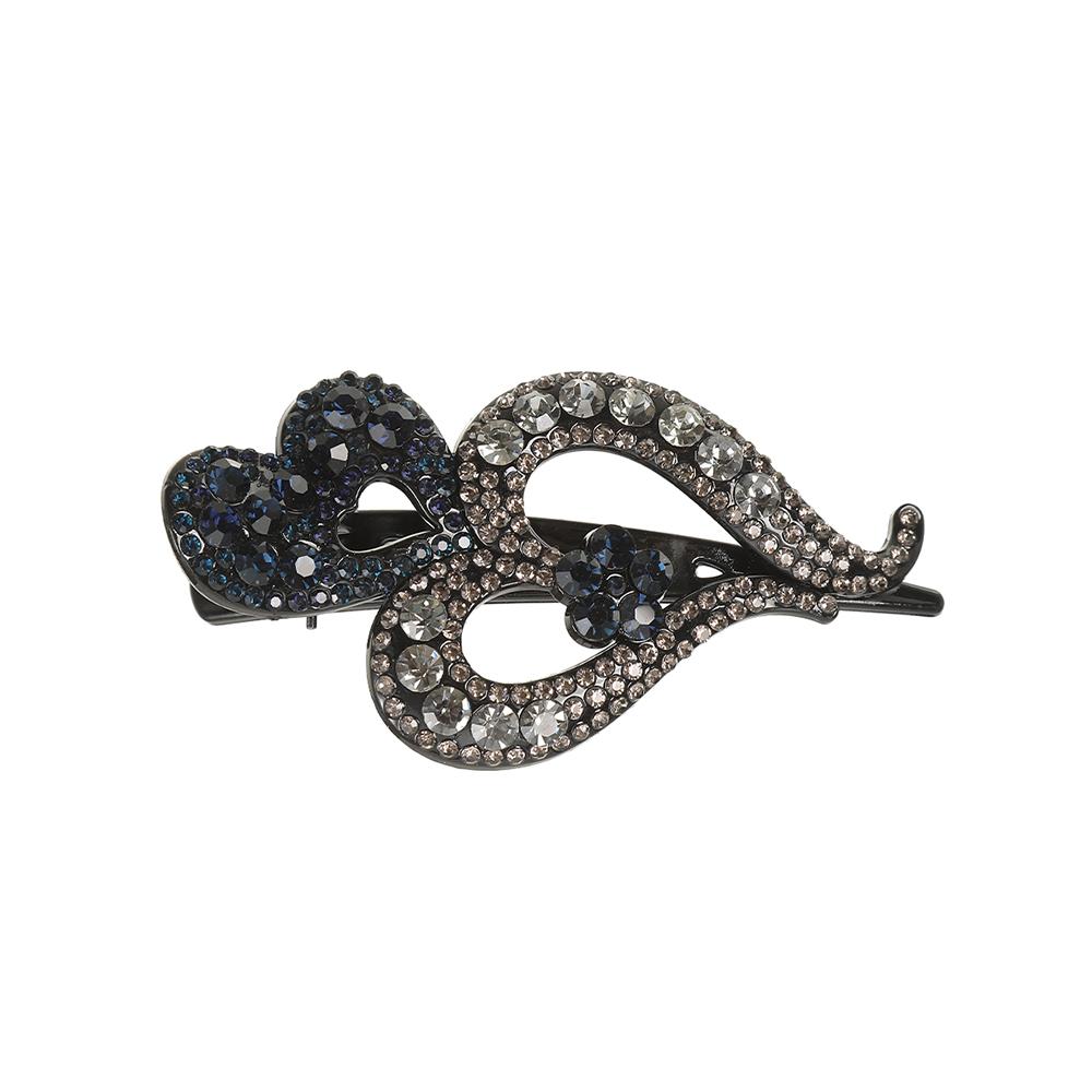 Full Rhinestone Heart-shaped Duckbill Clip Hair Clip Hair Claws Women Ponytail Fashion Hairpins  For Girls Hair Accessories Gift