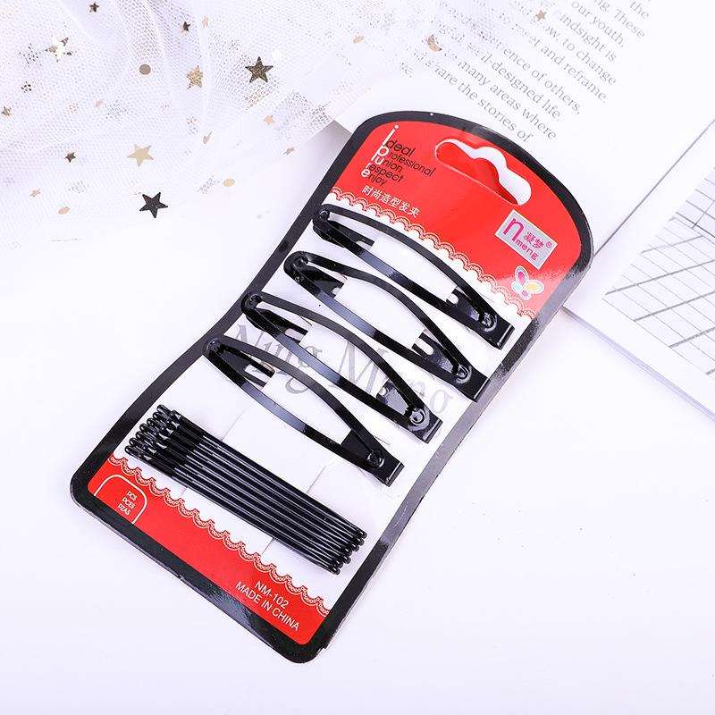 

Черные заколки для волос: Однословная заколка для фиксации челки - Простая, маленькая и стильная заколка для волос для девочек