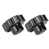 2pcs Industrial Clamping Knob Practical Threaded Hand Knobs Female Thread Knob  Replacement Handle