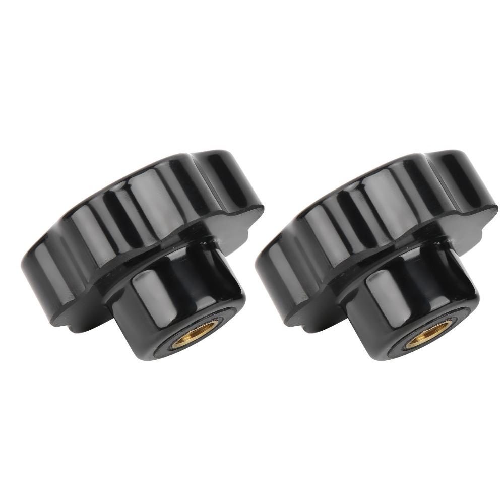 2pcs Industrial Clamping Knob Practical Threaded Hand Knobs Female Thread Knob Replacement Handle