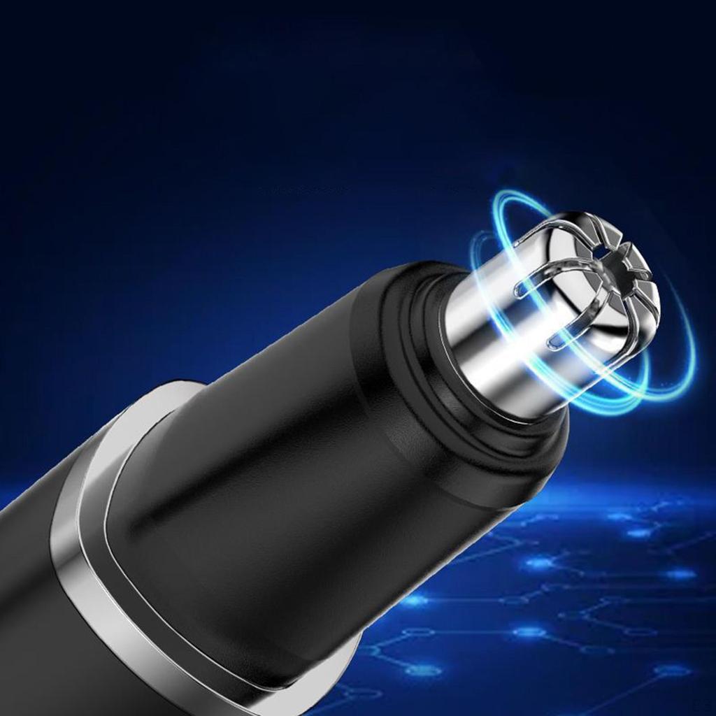 Powerful Nose Ear Hair Trimmer Portable Precision Tool Wet and 6000RPM Rotation Speed Cordless