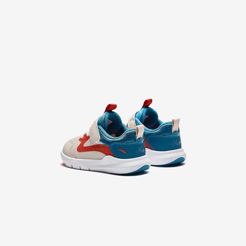 Anta Kids Mesh Comfortable Versatile Anti-Kick Shock-Absorbing Low-Top Walking Shoes Baby Shoes Light-Gray Blue A12440061-3