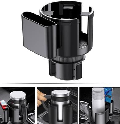 Car Cup Holder Expander 2-in-1 Design Adjustable Base Phone Stand Universal Multifunctional Organizer Car Accessories