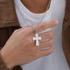 Stainless Steel Cross Pendant Necklaces for Men Boys,Never Fade Metal Necklaces,Casual Trendy Jewelry Gifts