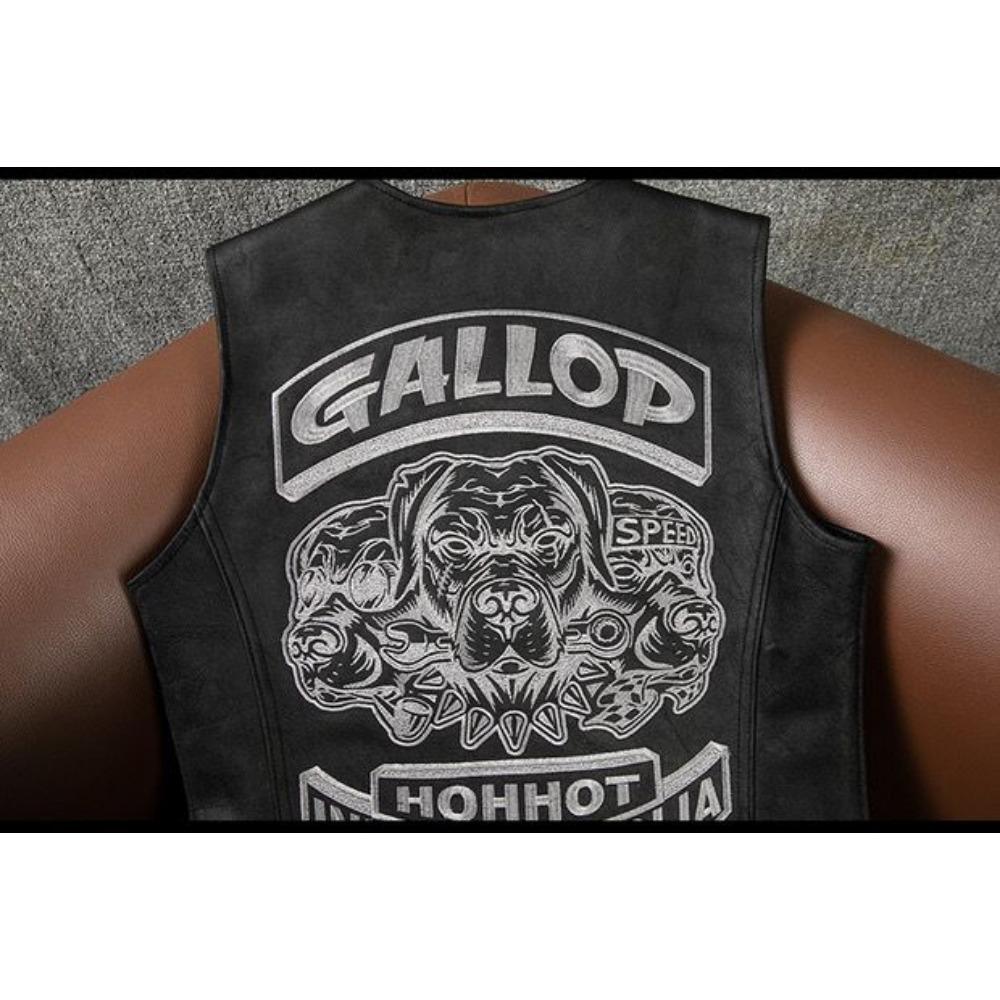 Tough Guy Super Thick First Layer Cowhide Matte Retro Nostalgic Leather Vest Locomotive Suit Men's Vest