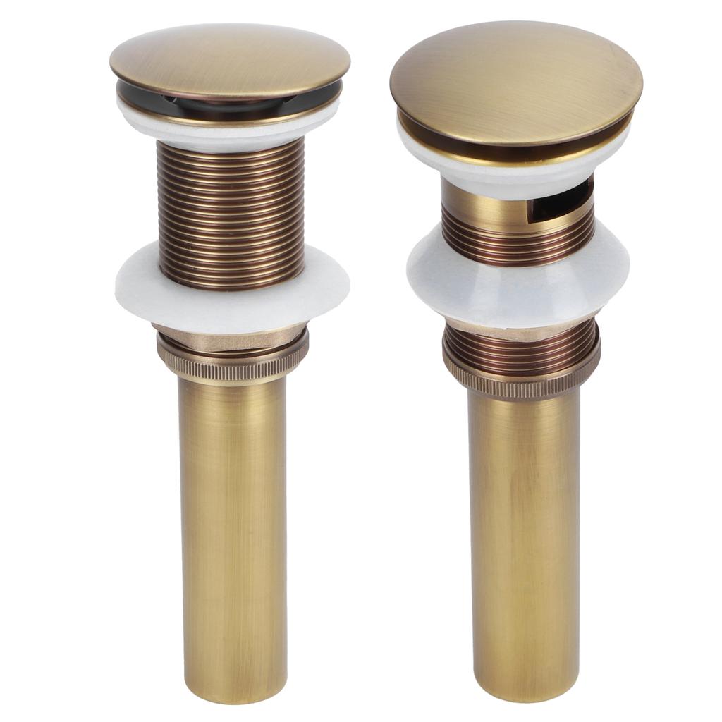 Brass Popup Drain Stopper Bathroom Basin Sink Draining Without Overflow Accessory Drain Stopper Without Overflow