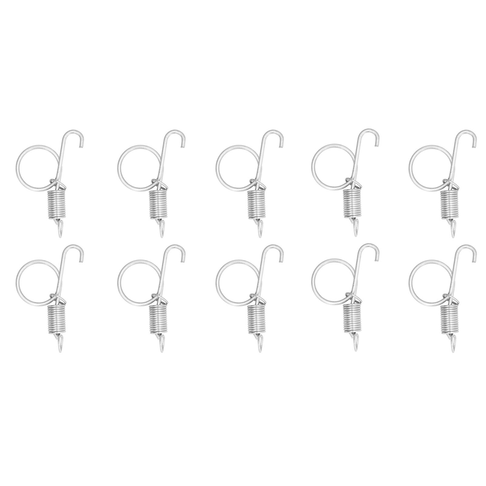 

20PCS Cage Door Spring Hook Metal Finger Spring Latch Hook for Fixing Rabbit Pet Cage Door Farming Equipment Type 2