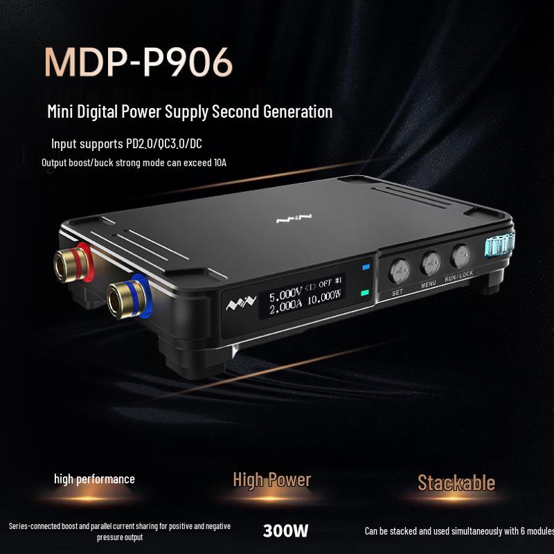 MDP-P906 Mini DC Power Supply, 30V 10A 300W, Step-Up/Down Linear Switching, MINIWARE