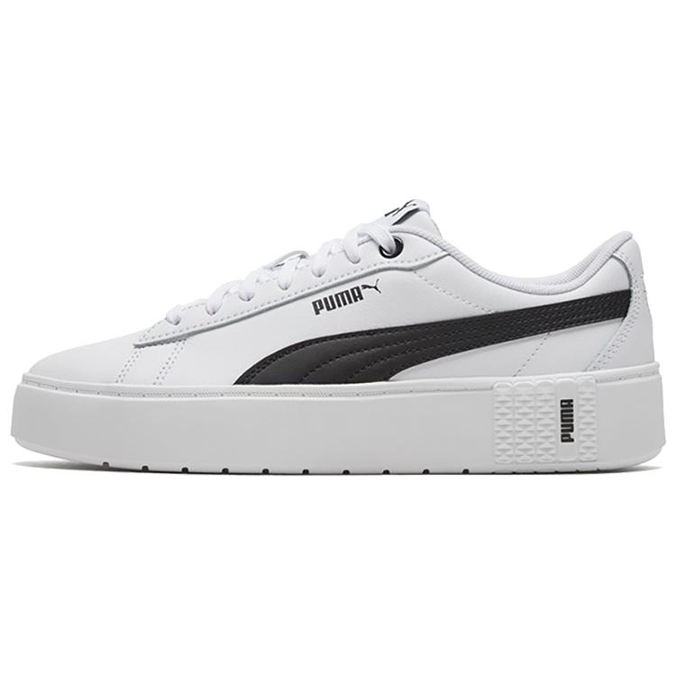 New PUMA Smash Platform V2 L 'White Black' Women's 373035-02