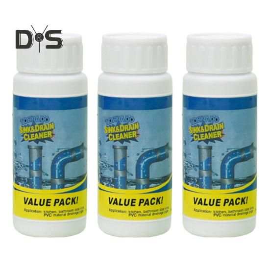 

3 шт. очиститель для труб Wild Pipe Unblocker, чистящий порошок для кухонных раковин, умывальников, туалетов, безопасное чистящее средство для сливов 3pcs