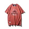 Retro Short Sleeve Base Shirt Export Cattle Goods Cotton Motorcycle