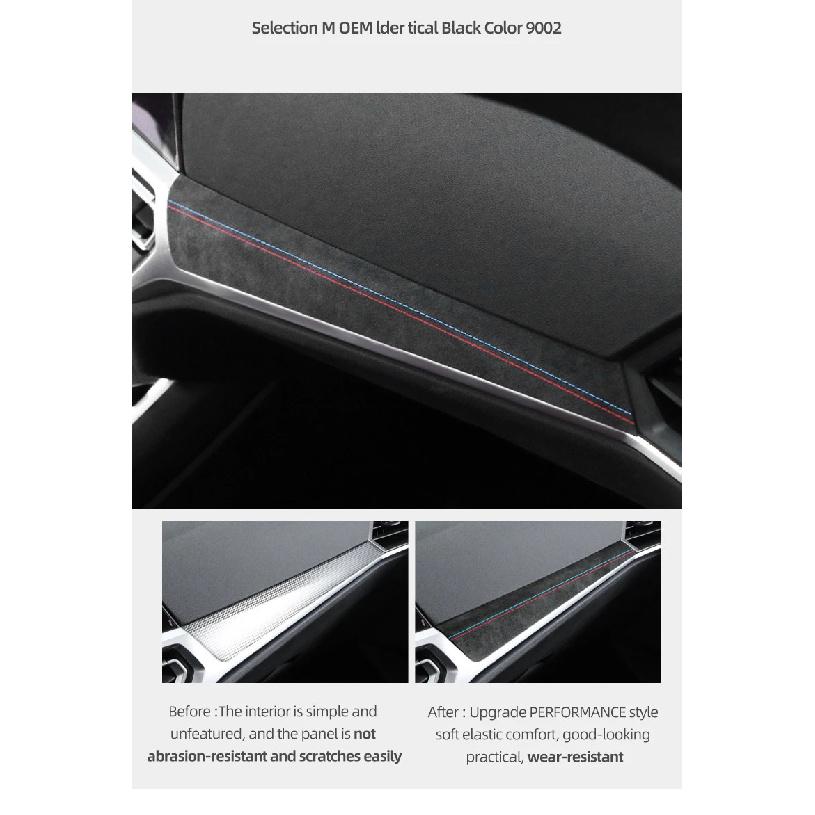 Alcantara For BMW G20 G23 G28 G42 i3 i4 Dashboard Panel Instrument Cover Trim M Performance Stickers Car Interior Accessories