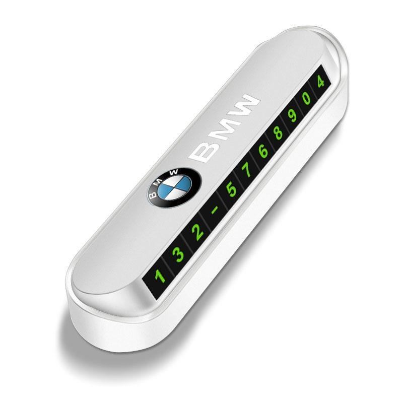 1Pcs Car Temporary Parking Card Phone Number Card Plate Sticker for BMW M Power Performance F10 F31 E36 E39 E87 E90 X3 X5 X6 X7