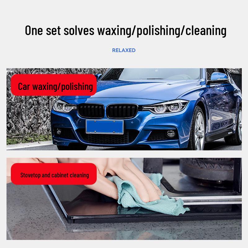 Electric Car Polisher Kit: Drill Attachment, Self-Adhesive Sponge, Wool Ball, Polishing Disc for Scratch Removal.