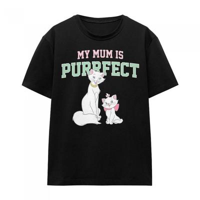 The Aristocats Unisex Adult My Mum Is Purrfect Duchess & Marie Mothers Day T-Shirt