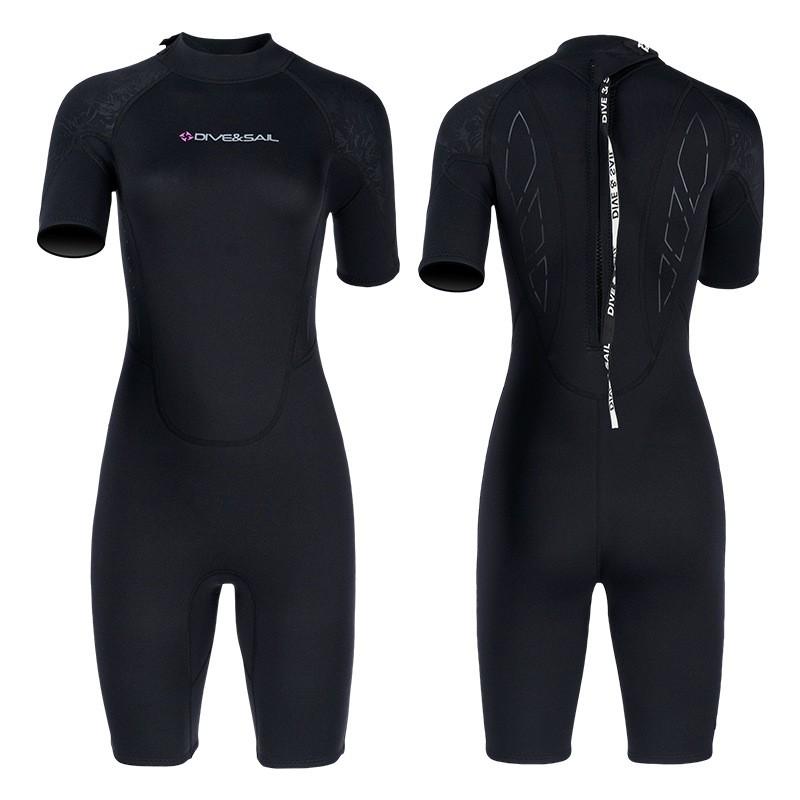 3mm Womens Shorty Wetsuit Snorkeling Surfing Swimming Warm Thermal Dive Suit