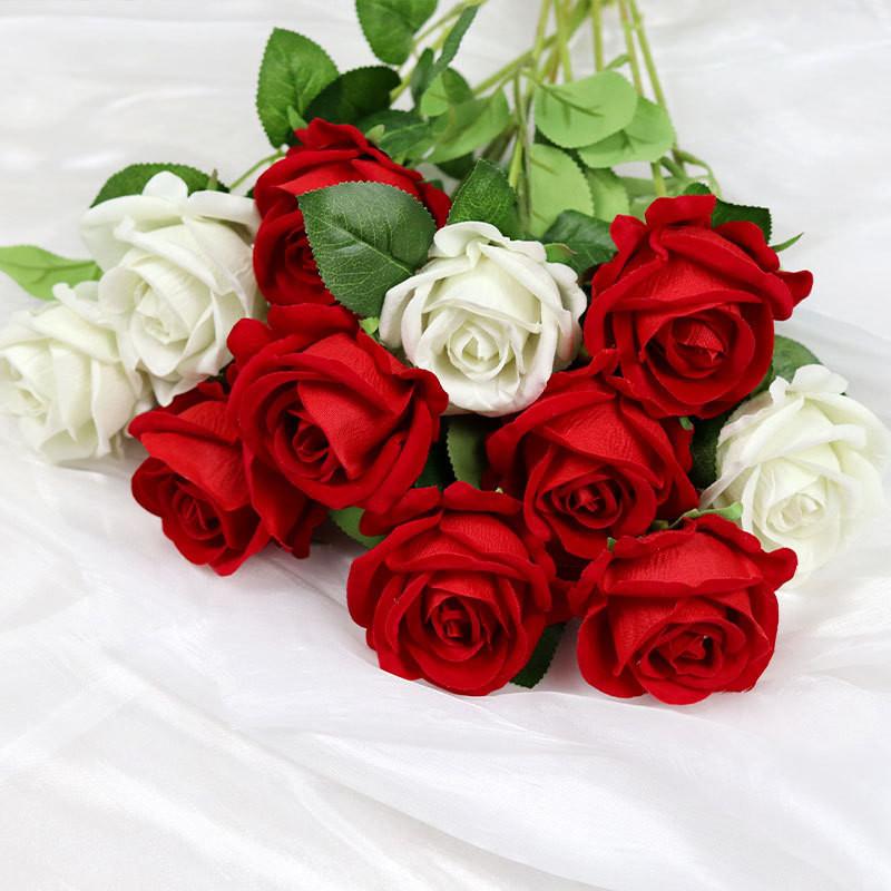 Artificial Silk Rose Flower For Wedding Party Home Decor Wall Display Arrangement