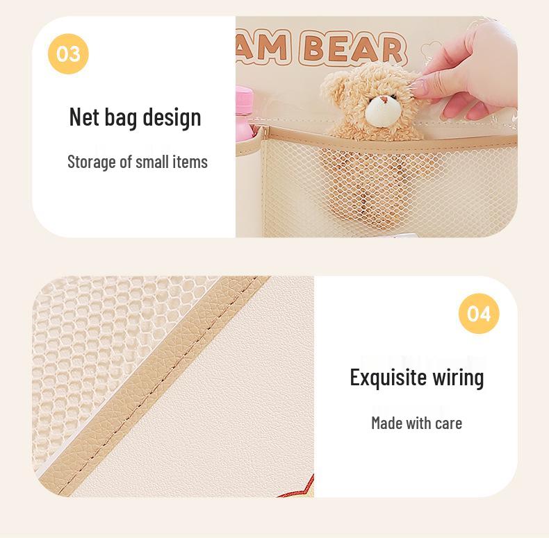 Cartoon Autositz Rückenlehnentasche: Multifunktionale Trittmatte & Aufbewahrungstasche