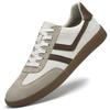 2025 German Style Men's Retro White Sneakers - Versatile Large Size Casual Shoes for Couples