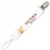 Planetee Pacifier Clip for Name VICTORIA Baby of Love Bee | Pacifier Clip Birth Gift