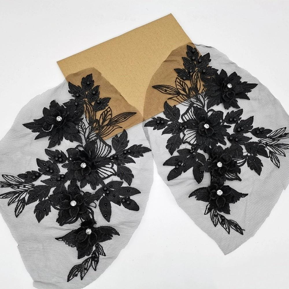Luxury 3D Flower Patch Flower Embroidery Flower Embroidered Patches  Bridal Gown Decor