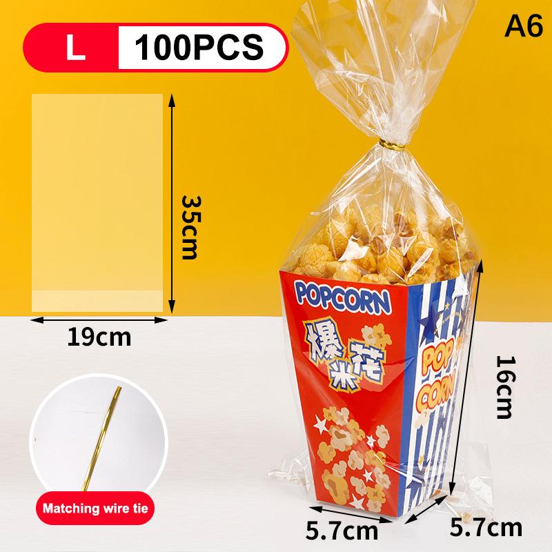 Disposable Popcorn Buckets Container Holder Paper Cup Popcorn Boxes Packaging Box For Theme Birthday Party Decoration