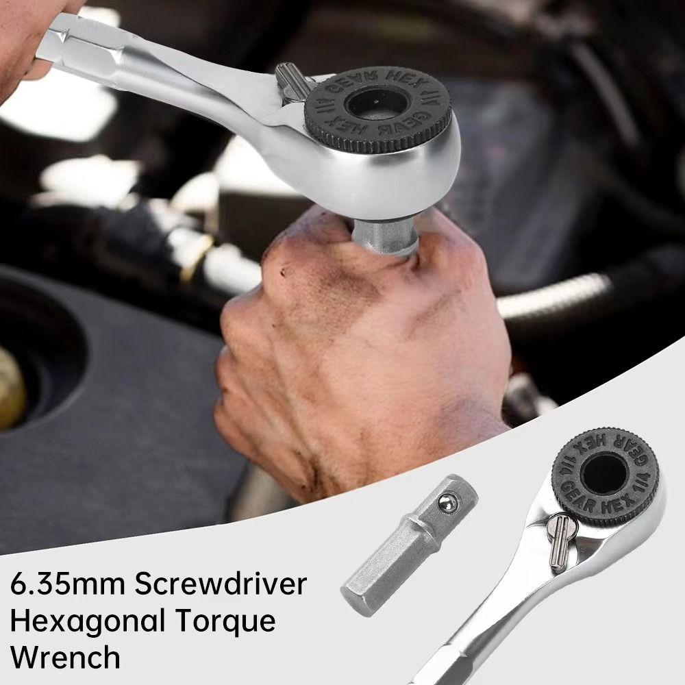 Precision Mini Ratchet Wrench Mini Torque Wrench Manual Hexagonal Ratchet Wrench  Hand Repair Tools