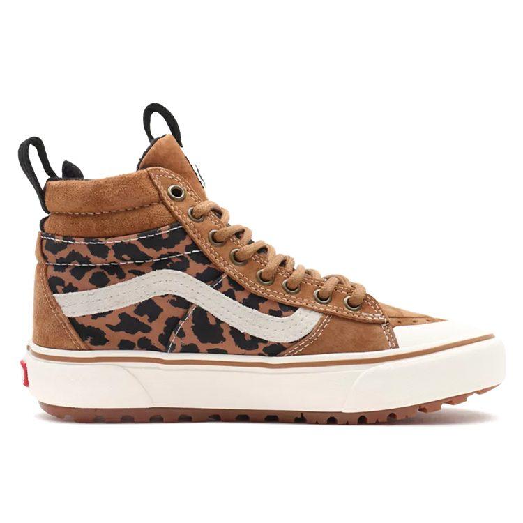 Vans Unisex SK8 Hi MTE 2 High Top Sneakers Brown Leopard 'Brown Black White' VN0A5HZZA0A