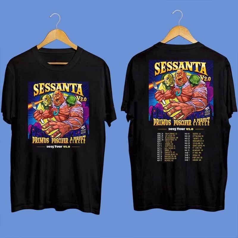 A PERFECT CIRCLE And PRIMUS tour 2025 Gift For Fans Unisex S-5XL Shirt SS1301 Unisex T-Shirt L