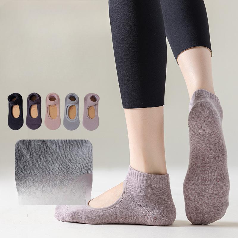 Women's Spring and Summer Yoga Pilates Gym Indoor Floor Non Slip Breathable Socks