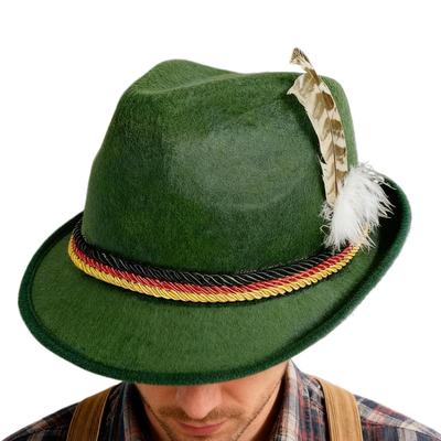 Deutsche Hüte für Oktoberfest Vlies-Kopfbedeckung Oktoberfest Partyhut für Erwachsene Party Halloween Karneval Kulturelles Ereignis Bier