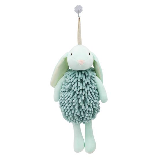 Yousheng Chenille Hand Towel Soft Velvet Absorbent Towel Bathroom Three-dimensional Bunny Shape Quick Drying Hand Towel