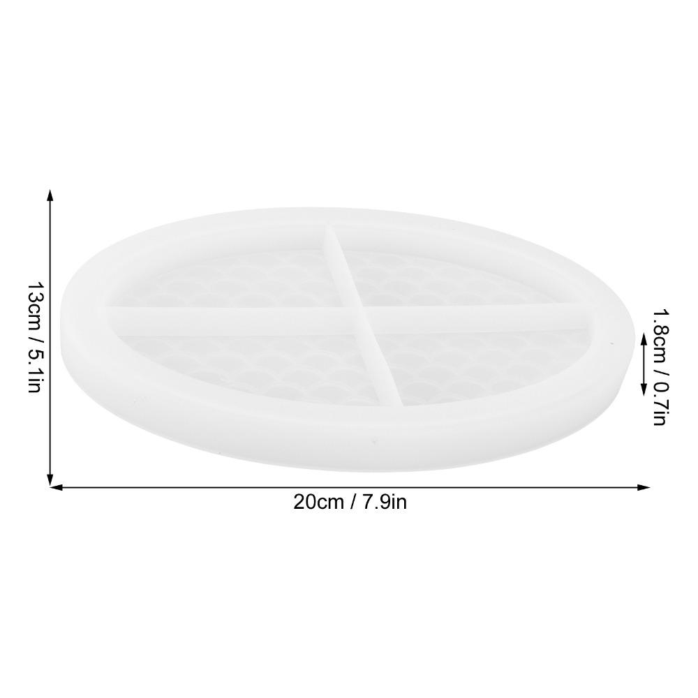 Soft Silicone Silicone Tray Mold Easily Demold Fruit Tray Mold Oval Tray Mold  DIY Craft