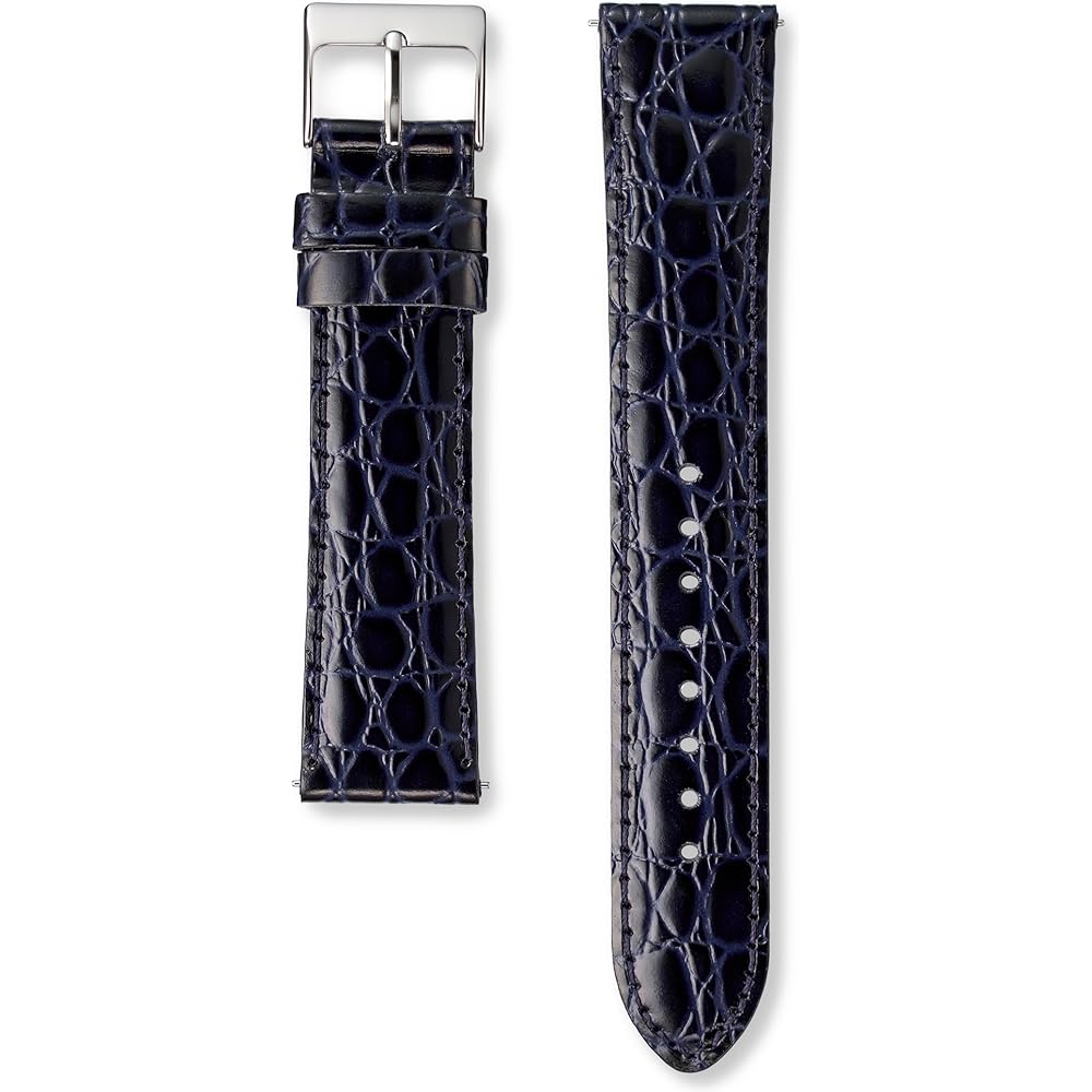 Seiko Watch Genuine Leather Crocodile Pattern Slim Design 18mm Band Men s Smart Change Timepiece