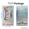 24 Pcs False Nail with Rhinestones Valentines Day Press On Nail Leopard Heart Acrylic Nail Full Cover Stick On Nail