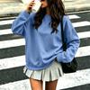 Women's Fashion Long Sleeve Neck Sweatshirt Pullover Top