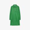 [lacoste] Women's Shiny Pique Long Sleeve Dress EF9901-56GNPA