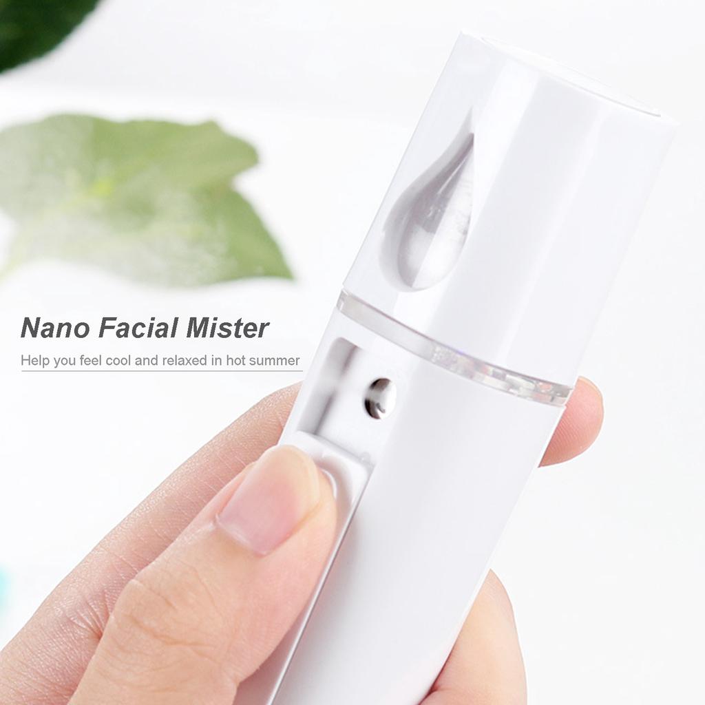 Facial   20mL Face Humidifier Portable Cool Mist Facial Sprayer SPA Moisturizing Hydrating Face Sprayer USB Rechargeable Handy Mist Sprayer